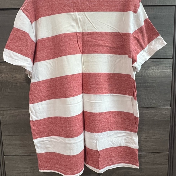 Old Navy - Red and White Striped Shirt - Picture 3 of 4